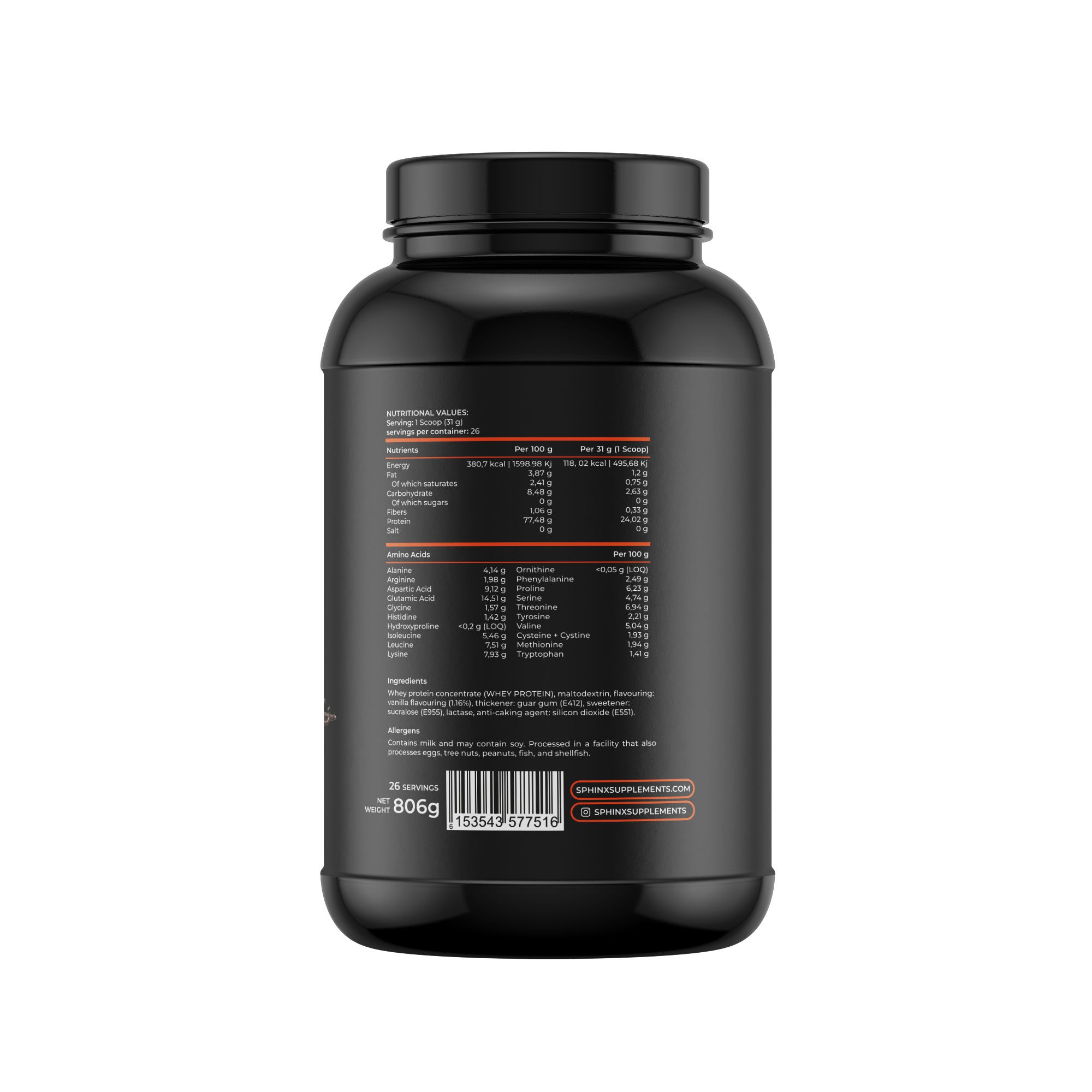 Sphinx Nutrition Raw Whey - Afbeelding 2