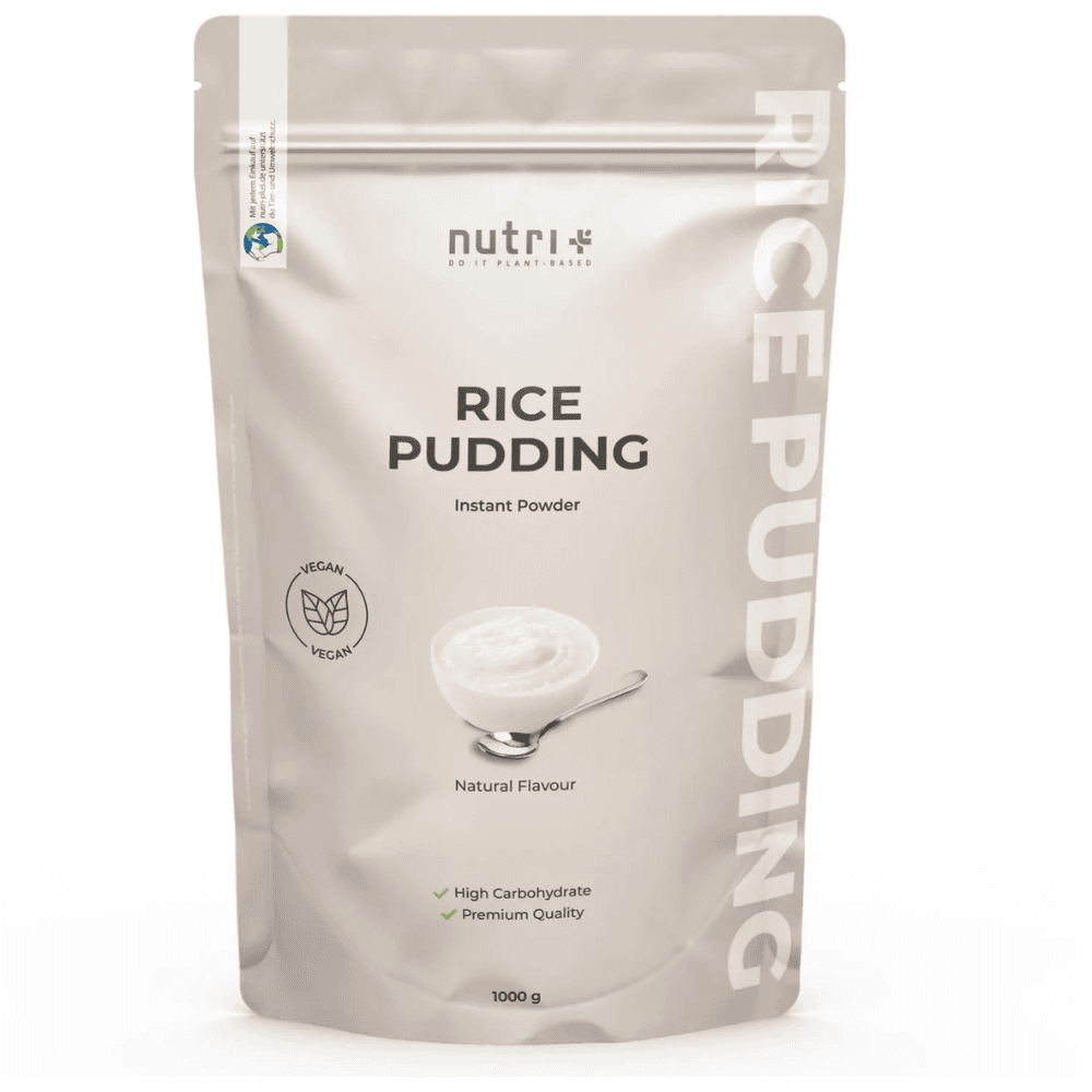 nutri+ Rice Pudding van 100% rijstmeel