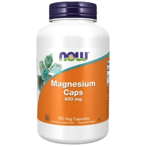 NOW Foods Magnesium Caps, 400 mg, 180 vegetarische capsules