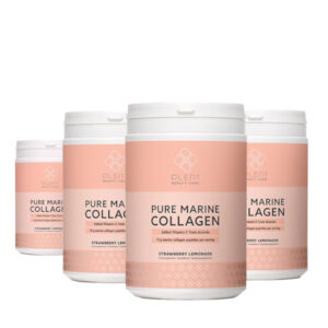SuppHub | Pure Marine Collageen Poeder | Strawberry Lemonade | 4×300 g |